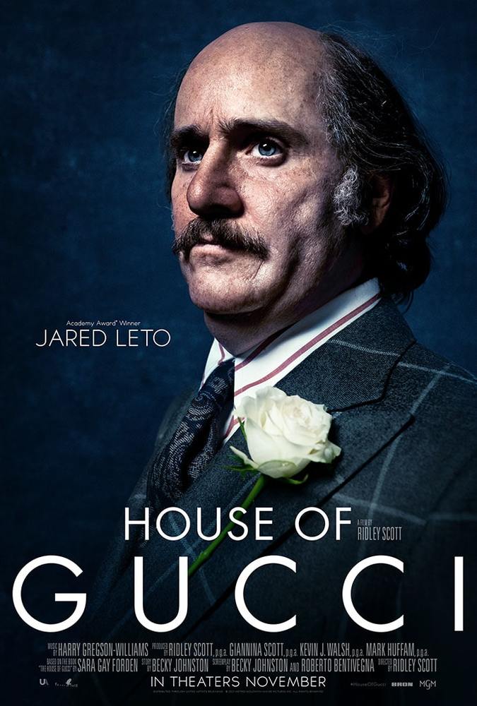 جرد لتو در پوستر فیلم «خانه گوچی» (House of Gucci)